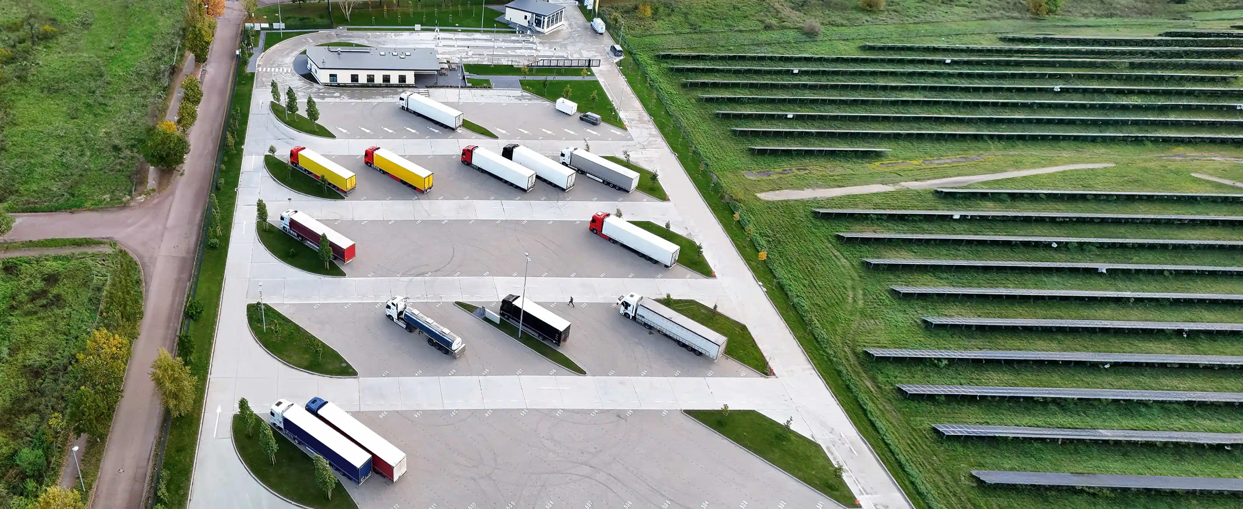 XXLKW Secure Parking Elbebrücke / Angebote Sicherheitsparken