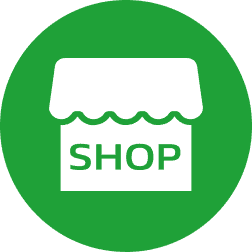 Icon with a store representing the A9 parking lot, which stands for a small snack bar on the A9
